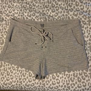 AERIE fleece shorts. Size Large.